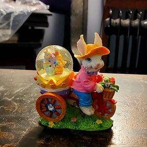 Easter snow globe